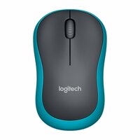 Logitech M185 | Draadloze Muis | Links- en Rechtshandig | RF | 1000 DPI | Zwart/Blauw
