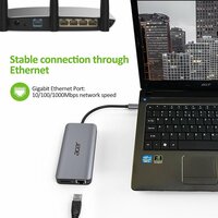 Acer 12-in-1 USB-C Docking Station | Dual HDMI | DisplayPort | Gigabit Ethernet | USB 3.2 Gen 1