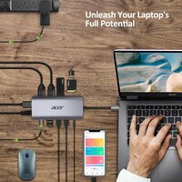 Acer 12-in-1 USB-C Docking Station | Dual HDMI | DisplayPort | Gigabit Ethernet | USB 3.2 Gen 1