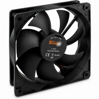 Inter-Tech Sinan F-120-S | 120mm Case Fan | 3-Pin | Zwart