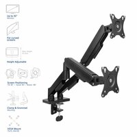ACT AC8314 Monitorarm Essentials | Verstelbare Monitor-bureaubeugel | Tot 35" | Max 2x 9 kg | VESA 75x75 / 100x100 | 2 Monitoren | Gasveer | OPEN BOX