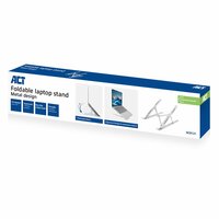 ACT AC8121 | Inklapbare Laptopstandaard tot 15,6" | 7 Verstelbare Standen | Metaal | Inclusief Reistas