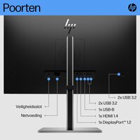 HP E27 G5 27'' | 1920x1080 IPS | 75Hz | USB-Hub | Ergonomisch Design | Full HD Monitor