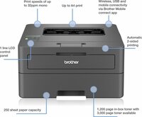 Brother HL-L2445DW | A4 | 1200 &times; 1200 DPI | 32 ppm | Wi-Fi | Zwart-wit Laserprinter