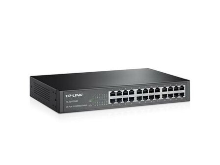 TP-LINK TL-SF1024D netwerk-switch Fast Ethernet (10/100) Zwart