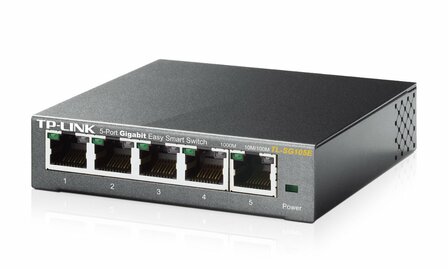 TP-Link TL-SG105E | 5-Poorts Gigabit Easy Smart Switch | Managed