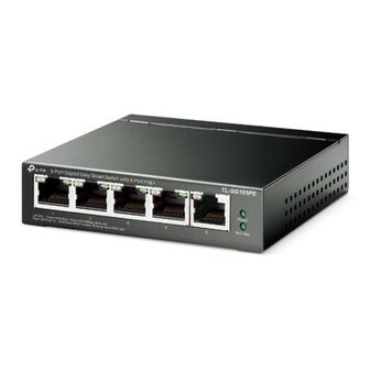 TP-Link TL-SG105PE | 5-Poorts Gigabit Easy Smart Switch | 4x PoE+ | Managed