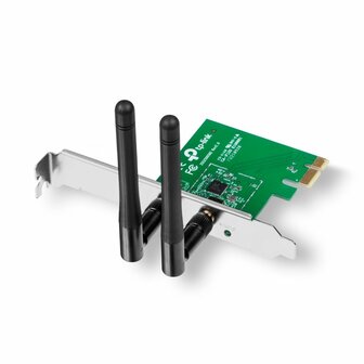TP-LINK TL-WN881ND | Wi-Fi 4 Intern WLAN PCI Express | 300 Mbps | 2,4 GHz | Zwart