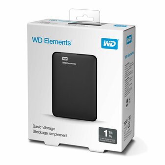 WD Elements Externe Harde Schijf | 1000GB | USB 3.0 | Zwart
