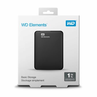 WD Elements Externe Harde Schijf | 1000GB | USB 3.0 | Zwart