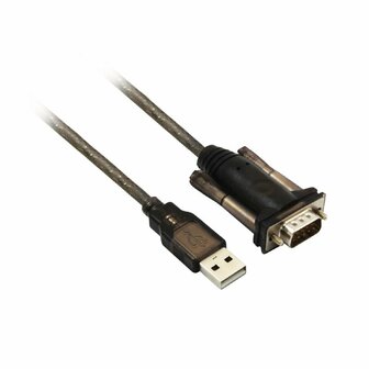ACT AC6000 seri&euml;le kabel Zwart 1,5 m USB Type-A DB-9