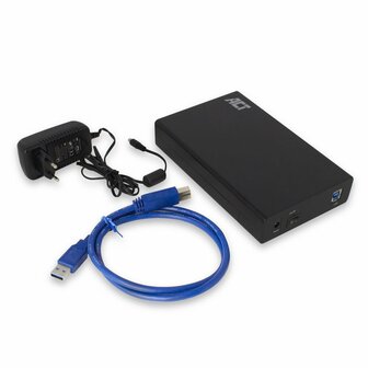 ACT AC1405 behuizing voor opslagstations HDD-/SSD-behuizing Zwart 3.5&quot;