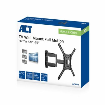 ACT AC8354 tv-bevestiging 139,7 cm (55&quot;) Zwart