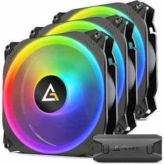 Antec Prizm 120 3+C Case FAN 120MM / GAMING +3xFAN+Cont/ RGB