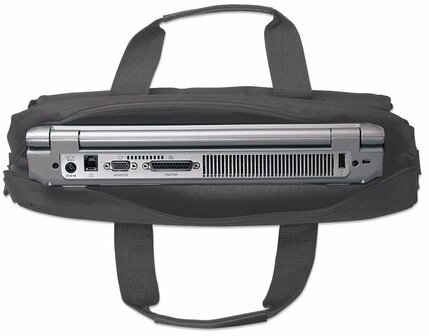 Manhattan London 15.6&quot; Laptop Aktetas | Zwart