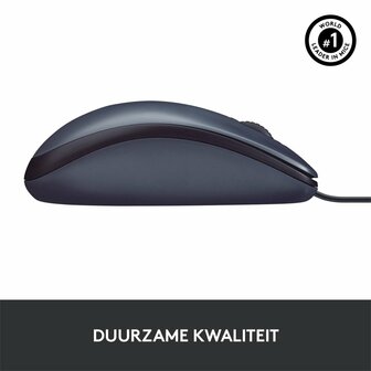 Logitech B100 | Bedrade Muis | Links- en Rechtshandig | USB-A | 800 DPI | Zwart