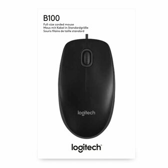 Logitech B100 muis Ambidextrous USB Type-A Optisch 800 DPI