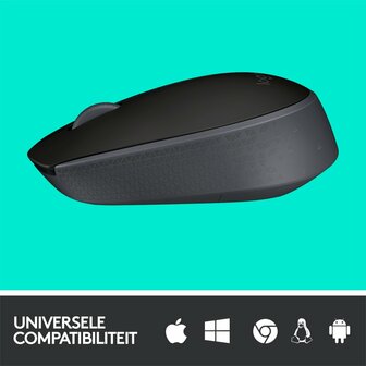 Logitech M171 | Draadloze Muis | Links- en Rechtshandig | RF | 1000 DPI | Zwart