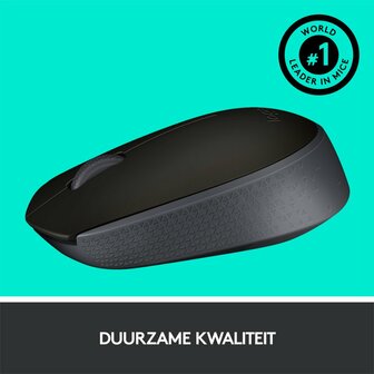 Logitech M171 | Draadloze Muis | Links- en Rechtshandig | RF | 1000 DPI | Zwart
