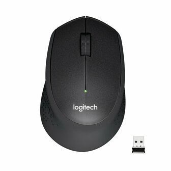 Logitech M330 Silent Plus | Draadloze Muis | Rechtshandig | RF | 1000 DPI | Zwart