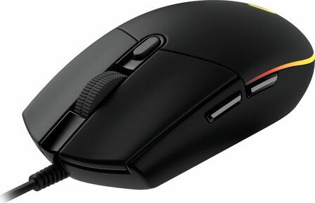 Logitech G203 Lightsync | Bekabelde Gaming Muis | Links- en Rechtshandig | USB-A | 8000 DPI | Zwart