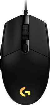 Logitech G203 Lightsync | Bekabelde Gaming Muis | Links- en Rechtshandig | USB-A | 8000 DPI | Zwart