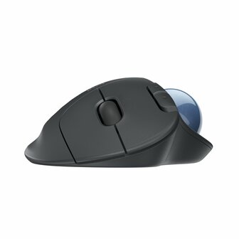 Logitech M575 Ergo Trackball for Business | Ergonomische Draadloze Muis | Rechtshandig | RF + Bluetooth | 2000 DPI | Grafiet