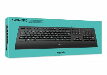 Logitech K280e toetsenbord USB QWERTY US International Zwart