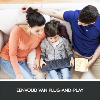 Logitech K400 | Draadloos Toetsenbord met Touchpad | QWERTY