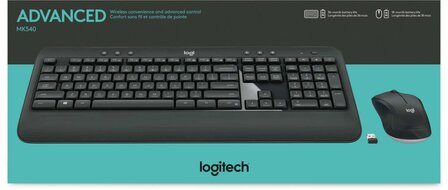 Logitech MK540 | Draadloze Muis en Toetsenbordcombo | QWERTY