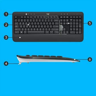 Logitech MK540 | Draadloze Muis en Toetsenbordcombo | QWERTY