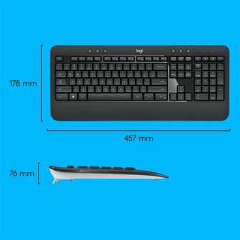 Logitech MK540 | Draadloze Muis en Toetsenbordcombo | QWERTY