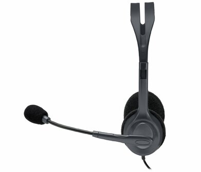 Logitech H111 | On-Ear Bedraade 3,5mm Koptelefoon met Microfoon | Grijs
