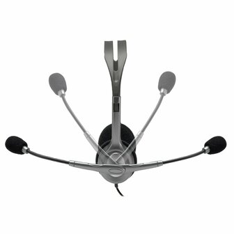 Logitech H111 | On-Ear Bedraade 3,5mm Koptelefoon met Microfoon | Grijs