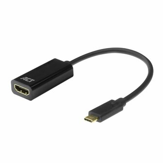 ACT AC7305 video kabel adapter 0,15 m USB Type-C HDMI Type A (Standaard) Zwart