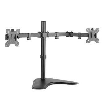 LogiLink BP0045 | Verstelbare Monitor-bureausteun | Tot 32&quot; | Max 8kg | VESA 100x100 | 2 Monitoren