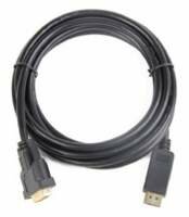 Gembird CC-DPM-DVIM-6 | DisplayPort naar DVI Kabel | 1,8 m | Zwart