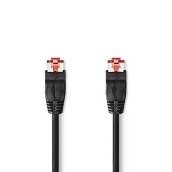 Nedis U/UTP Cat 6 Netwerkkabel | 1 m | Zwart