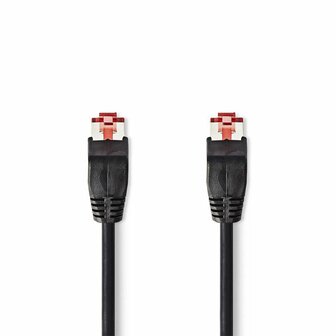 Nedis U/UTP Cat 6 Netwerkkabel | 1 m | Zwart