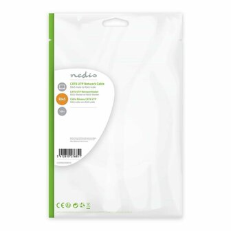 Nedis U/UTP Cat 6 Netwerkkabel | 1 m | Zwart