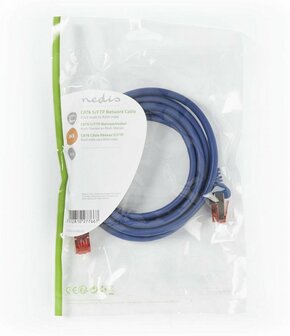 Nedis netwerkkabel | Cat6 | S/FTP (S-STP) | 2 m | Blauw | CCGP85221BU20