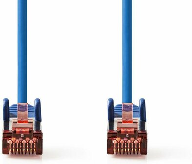 Nedis netwerkkabel | Cat6 | S/FTP (S-STP) | 2 m | Blauw | CCGP85221BU20