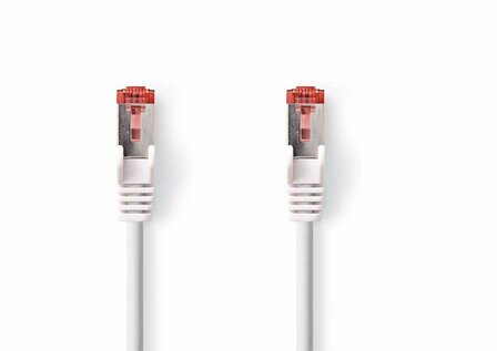 Nedis netwerkkabel | Cat6 | S/FTP (S-STP) | 2 m | Wit | CCGP85221WT20