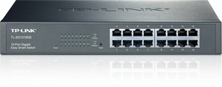 TP-LINK TL-SG1016DE Managed L2 Gigabit Ethernet (10/100/1000) Zwart