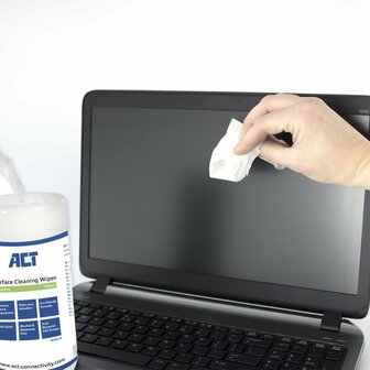 ACT AC9515 Schoonmaakdoekjes voor Beeldschermen | 100 stuks