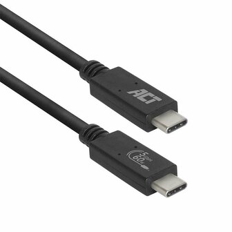 ACT AC7402 USB-kabel 2 m USB 3.2 Gen 1 (3.1 Gen 1) USB C Zwart