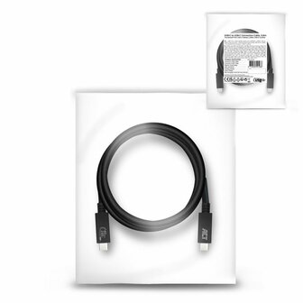 ACT AC7451 | USB4 Gen 3x2 Kabel | USB-C naar USB-C | 0.8m | Zwart