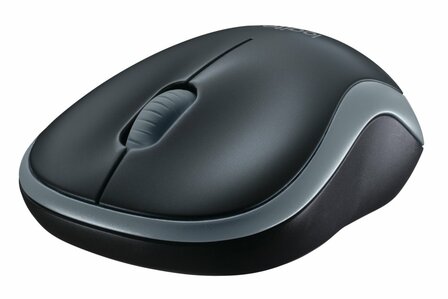 Logitech M185 | Draadloze Muis | Links- en Rechtshandig | RF | 1000 DPI | Zwart/Grijs