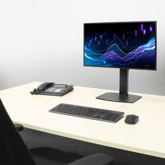 ACT AC8331 | In Hoogte Verstelbare Monitor-bureausteun | Tot 32&quot; | Max 7kg | VESA 100x100 | 1 Monitor