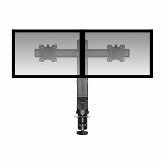 ACT AC8332 | In Hoogte Verstelbare Monitor-bureaubeugel | Tot 27&quot; | Max 7kg | VESA 100x100 | 2 Monitoren